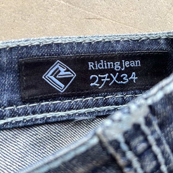 Rock And Roll riding jeans size 27x34. Low rise - Picture 3 of 6